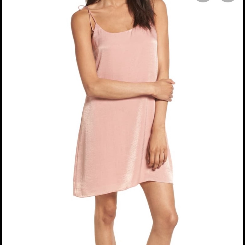 mauve pink silk slip dress from nordstrom